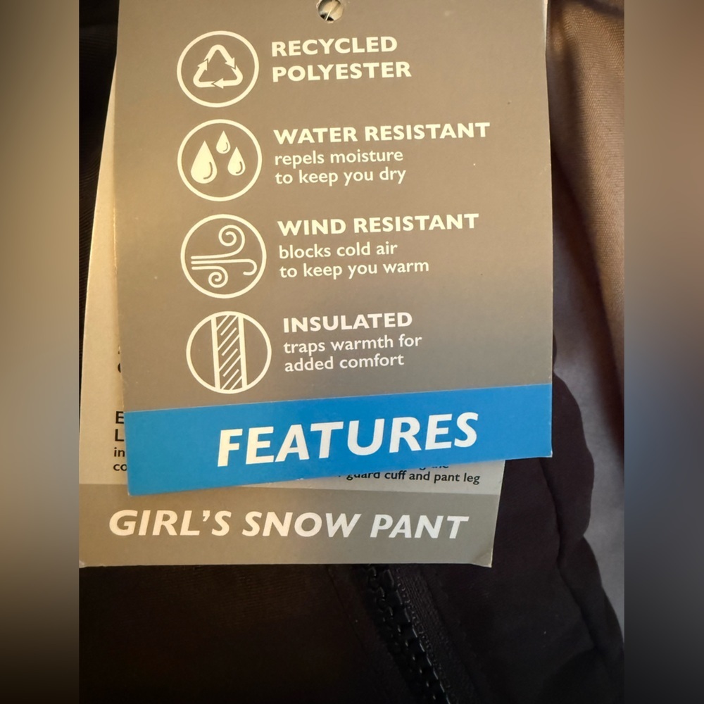 Falls Creek Kids Black Cargo Pants - Picture 6 of 7